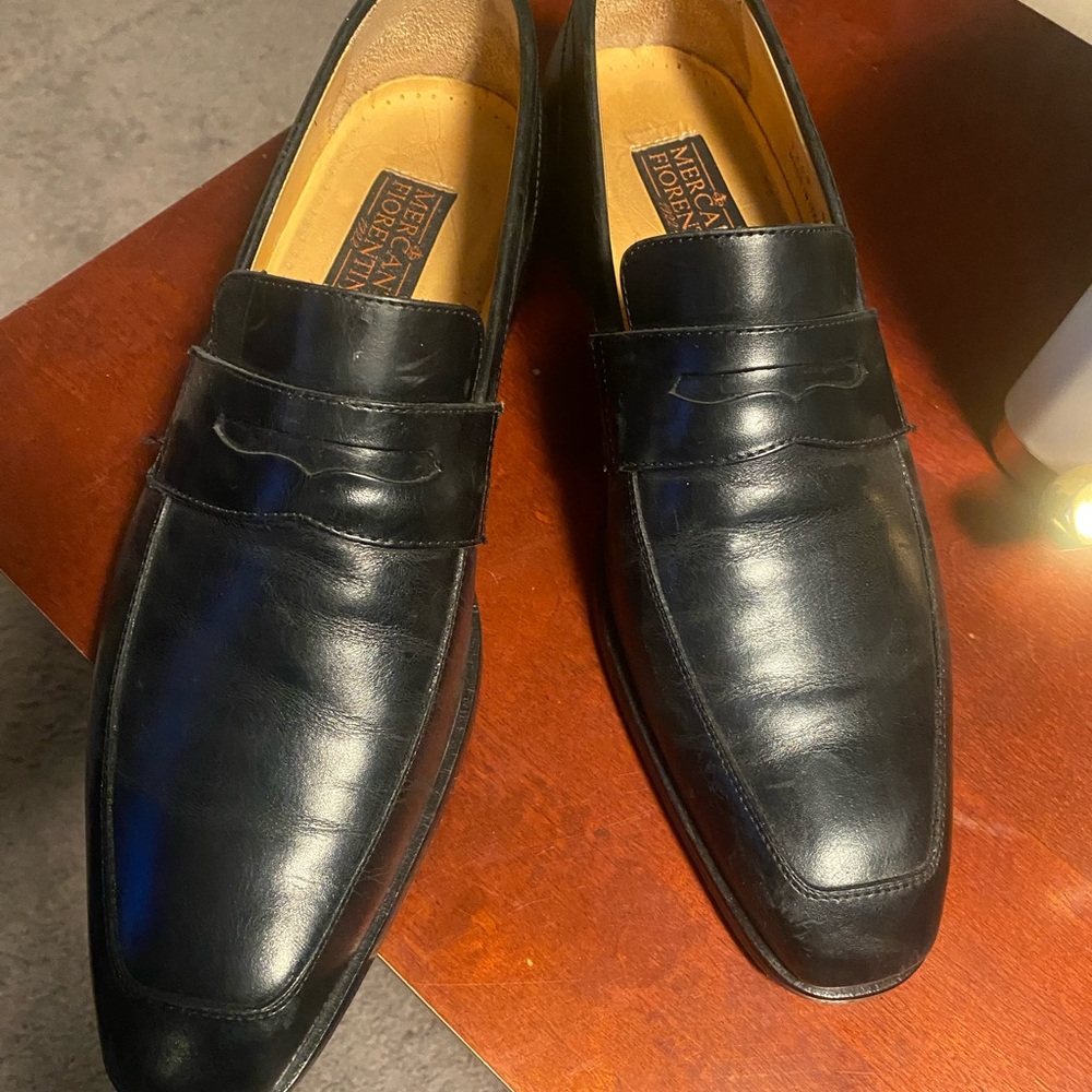 Mercanti Florentini loafers size 9.5 black pristine